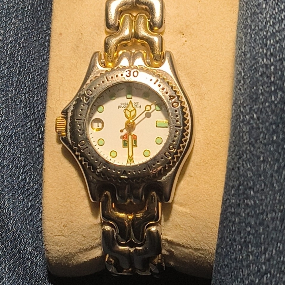 Tag Heuer Gold and Silver Watch